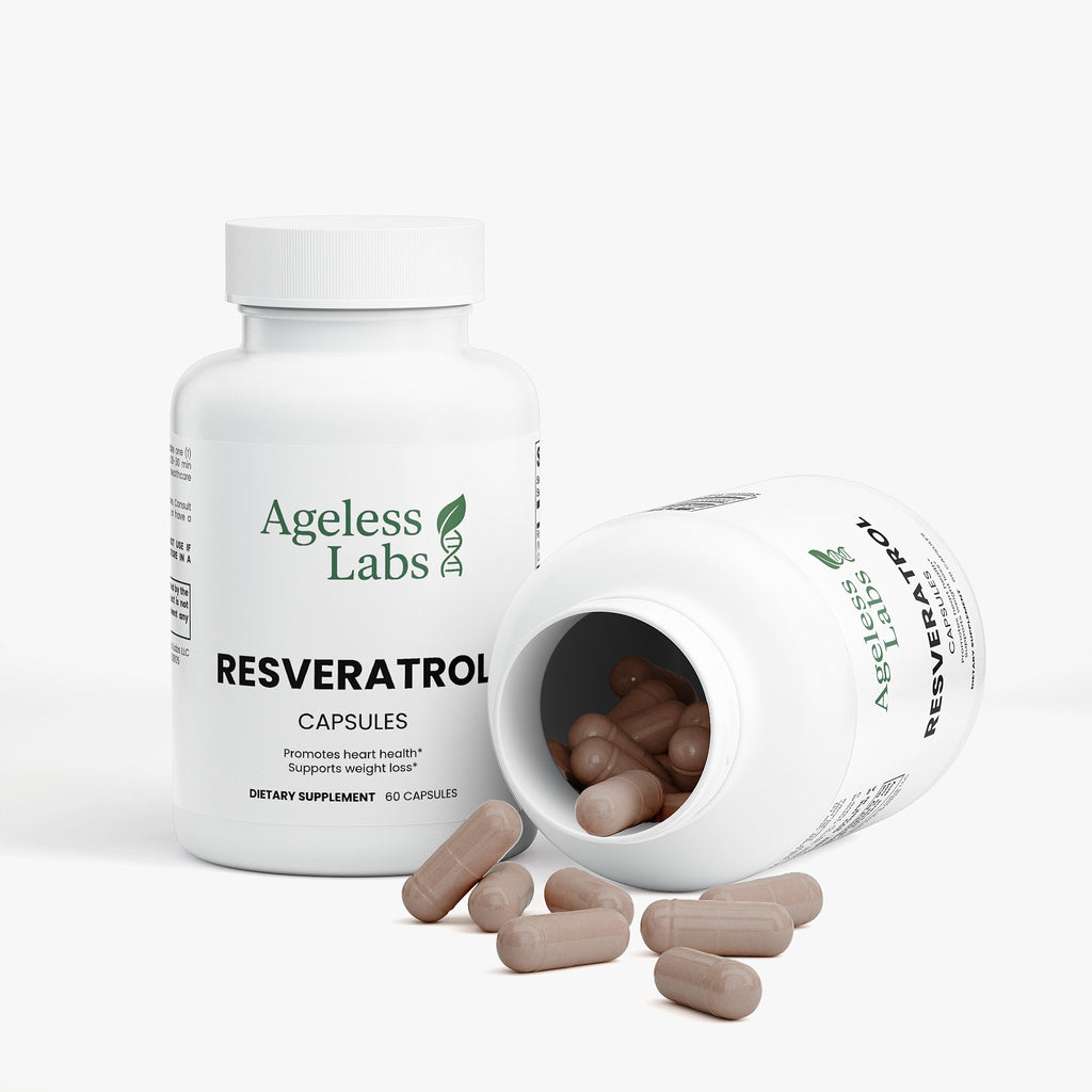 Resveratrol 600mg capsules – supplement facts panel