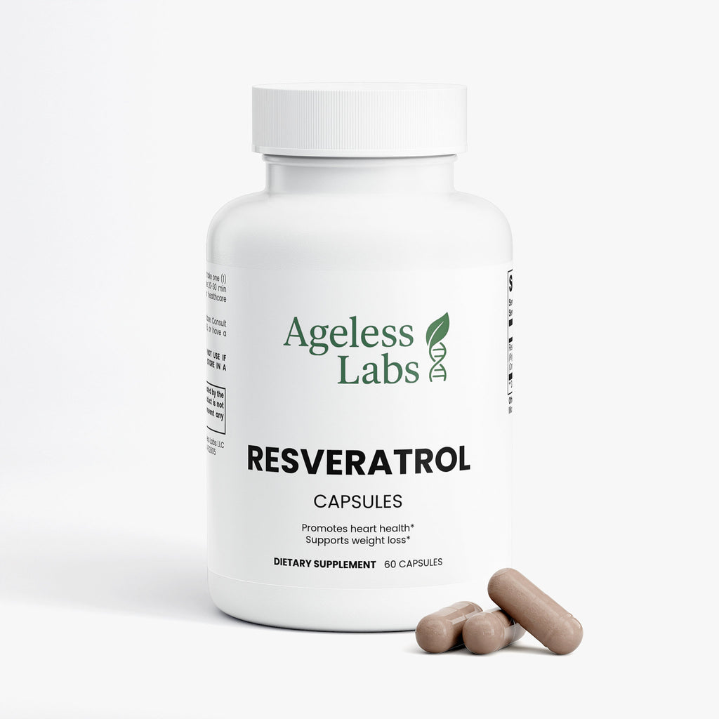 Resveratrol 600mg supplement – label and ingredients view
