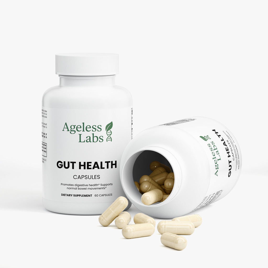 Gut Health capsules – supplement facts panel