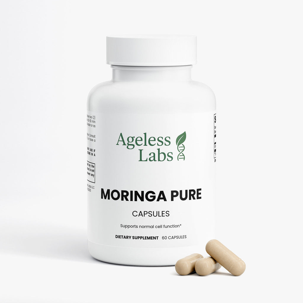 Moringa Pure supplement – label and ingredients view