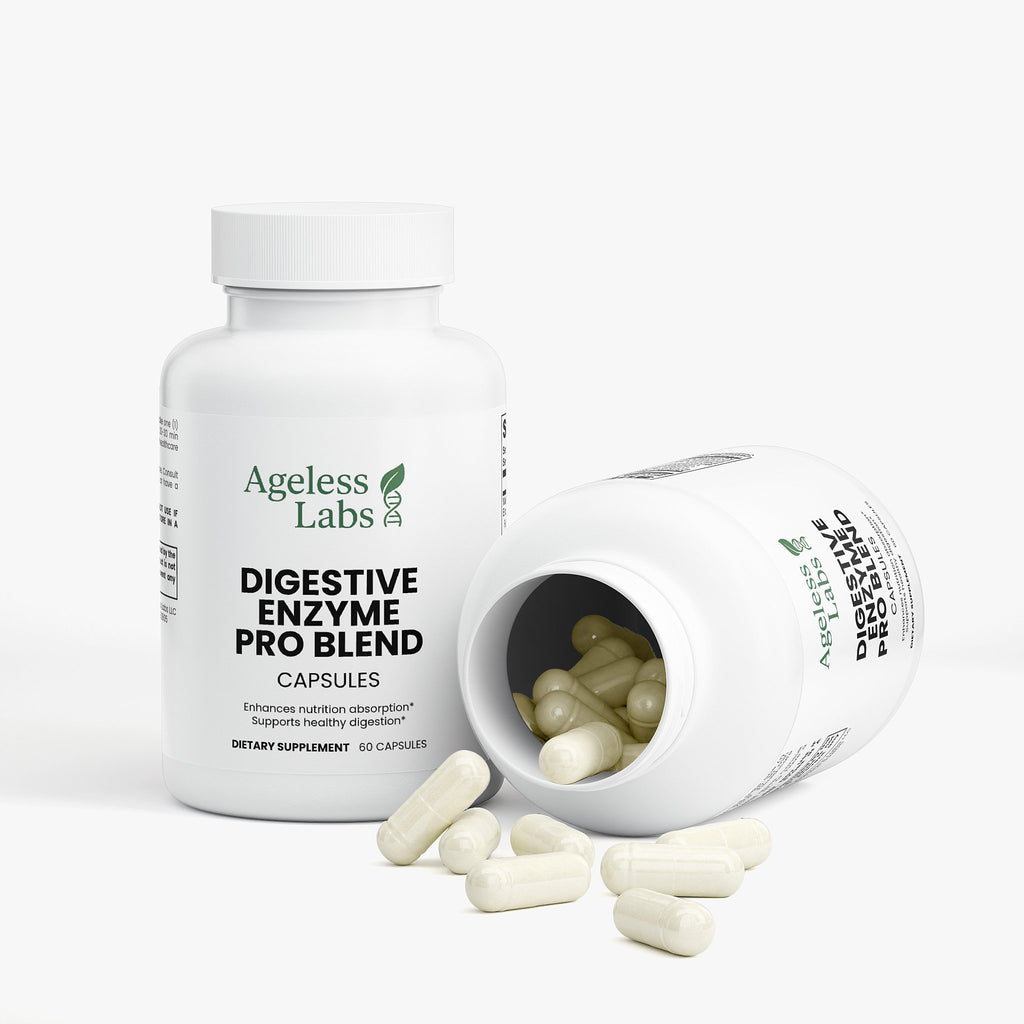 Digestive Enzyme Pro Blend capsules – supplement facts panel
