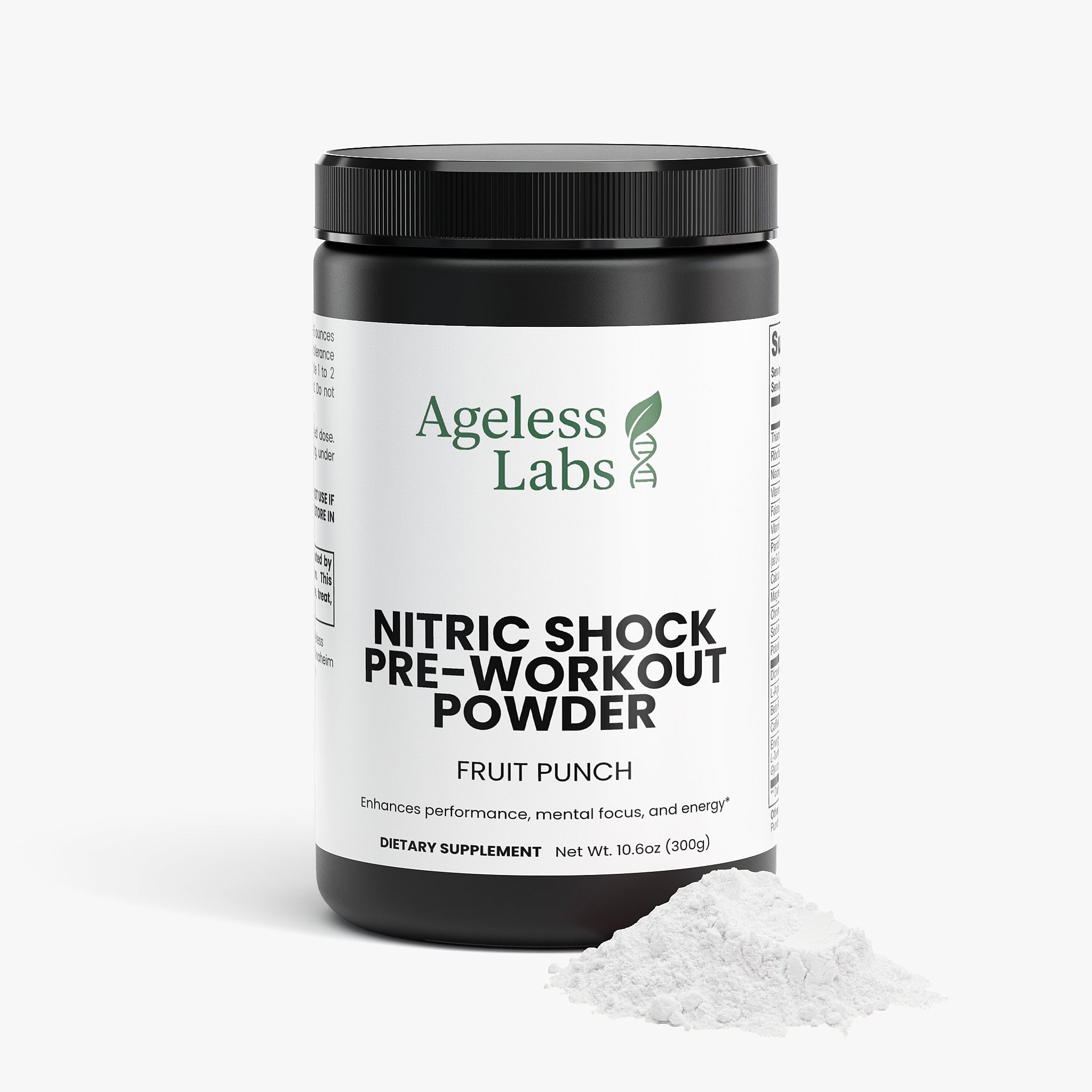 Nitric Shock Pre-Workout – label and ingredients view