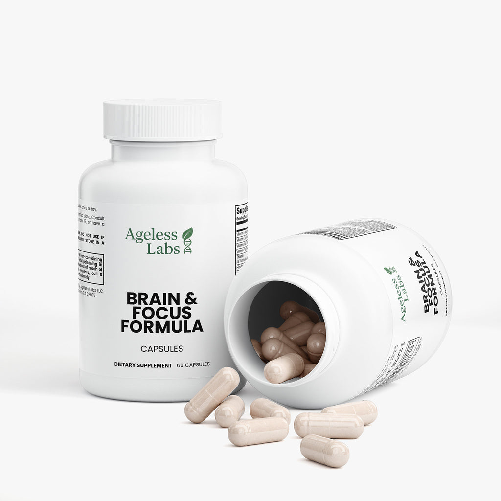 Brain & Focus Formula capsules – supplement facts panel