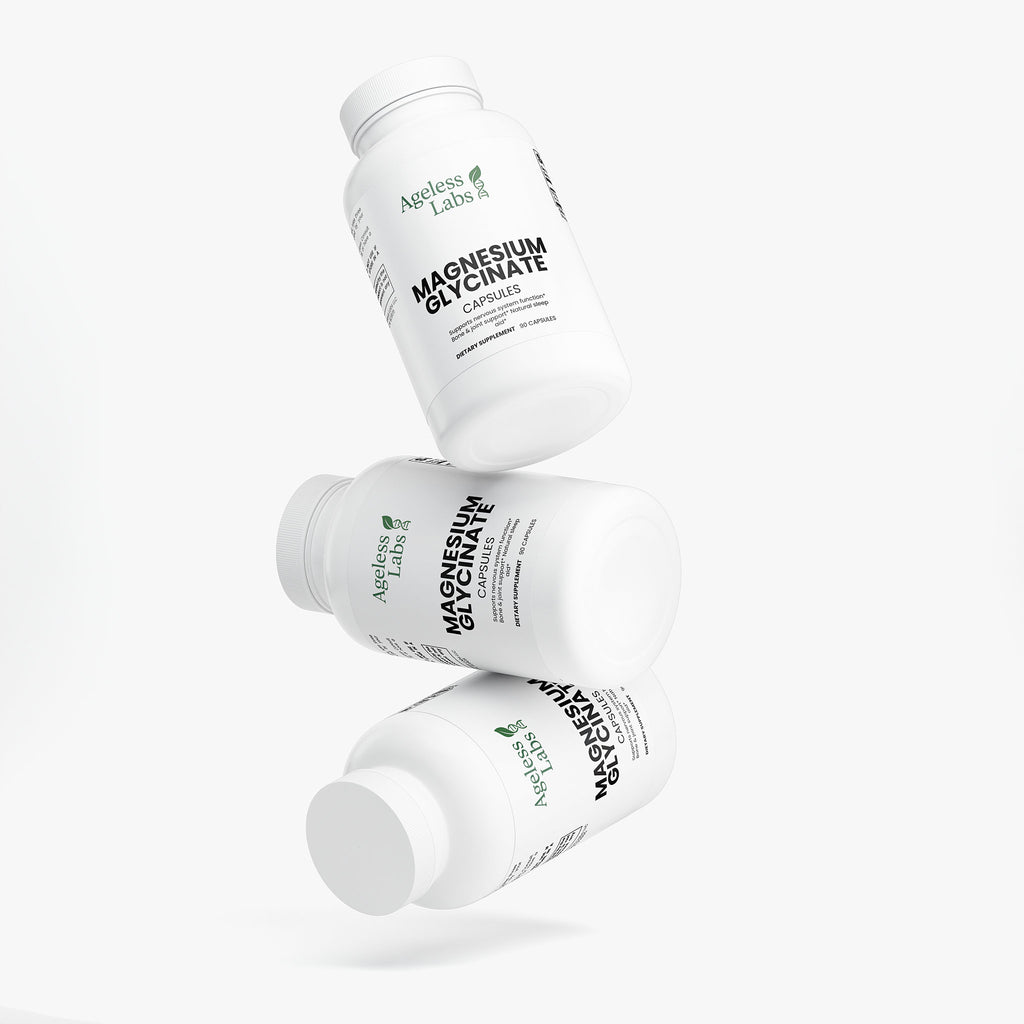 Magnesium Glycinate bottle – side label view