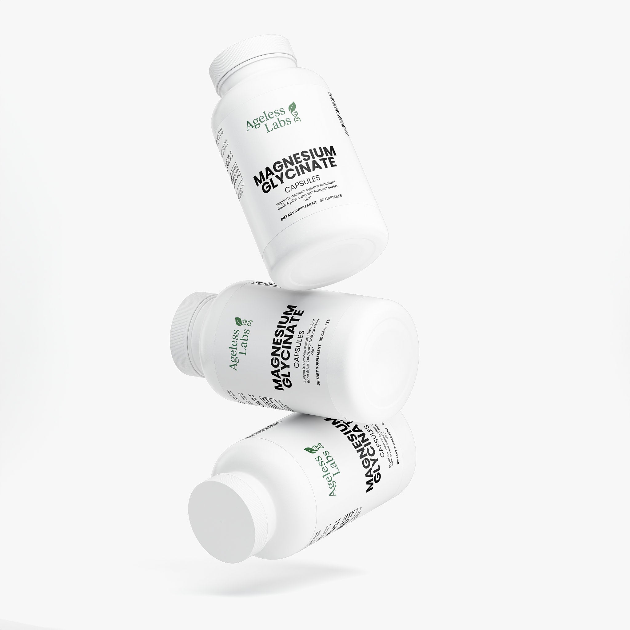 Magnesium Glycinate bottle – side label view