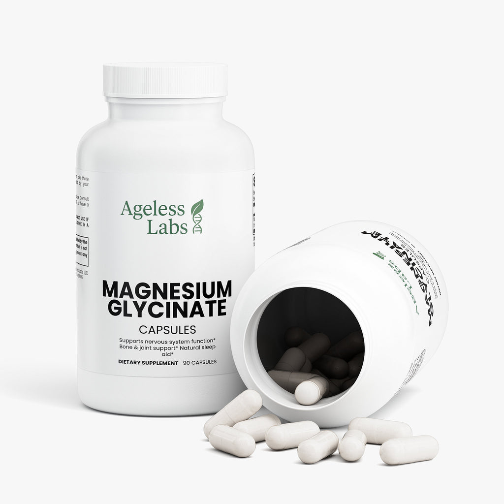 Magnesium Glycinate capsules – supplement facts panel
