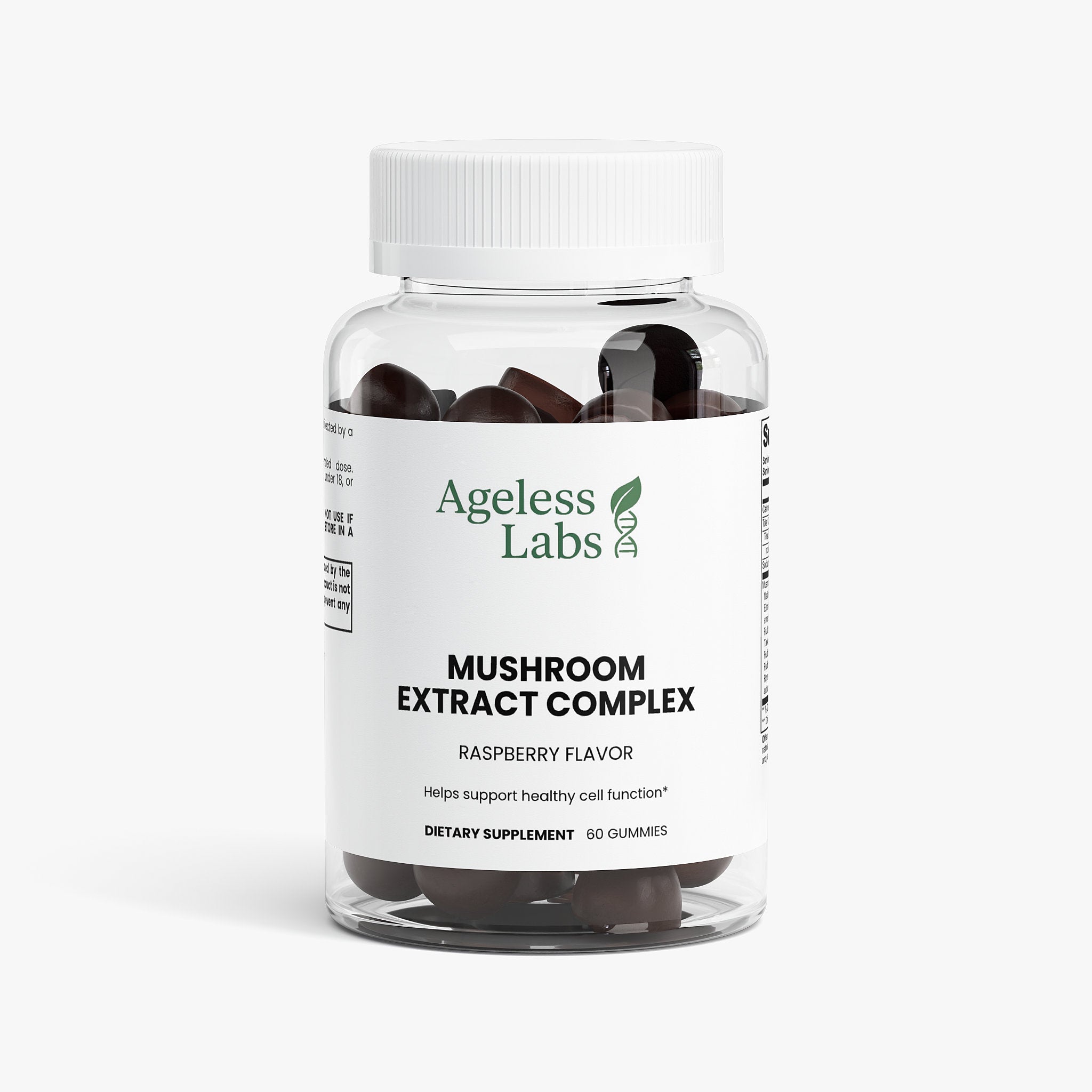 Mushroom Extract Complex supplement bottle – Ageless Labs Lion's Mane, Reishi, Cordyceps blend
