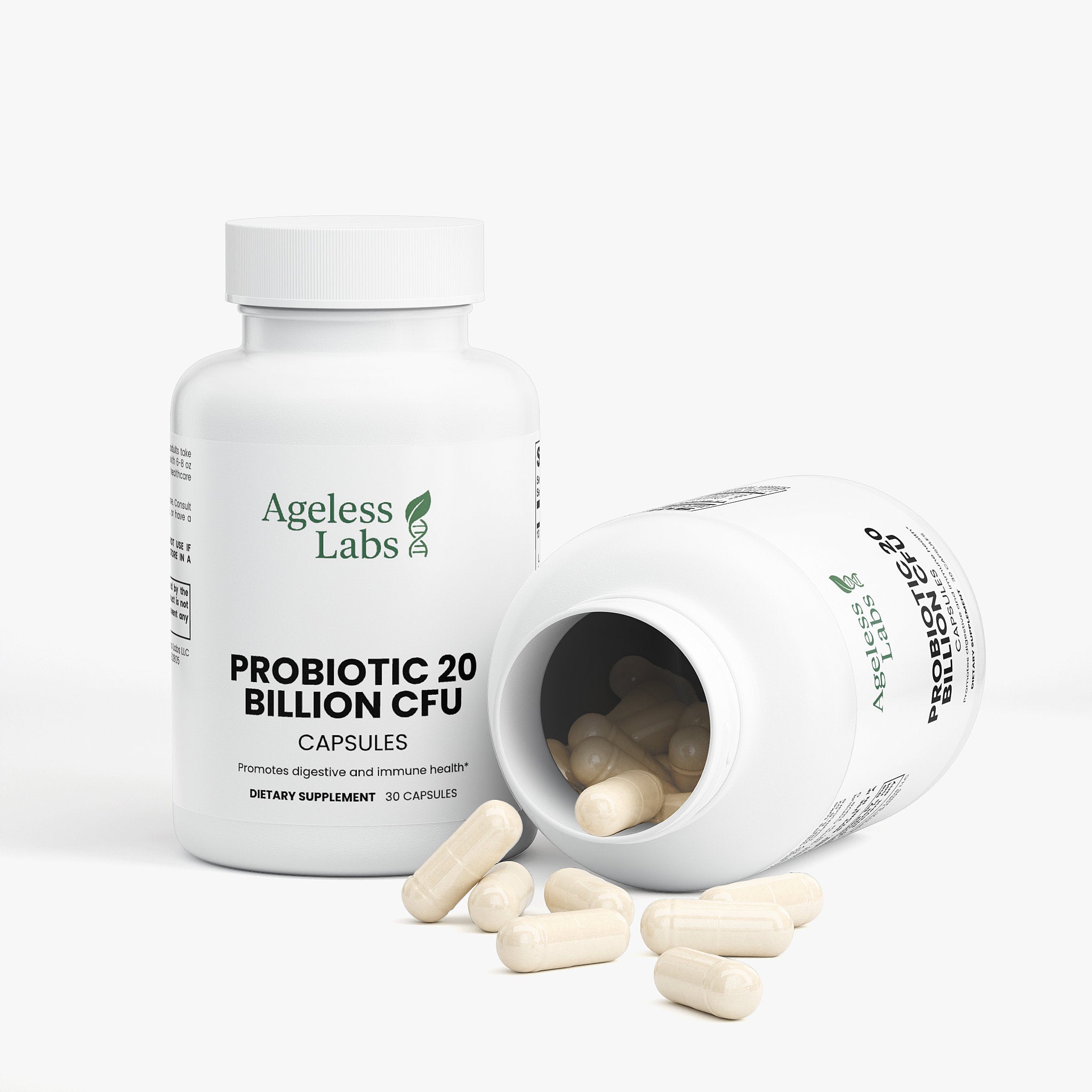 Probiotic 20 Billion capsules – supplement facts panel