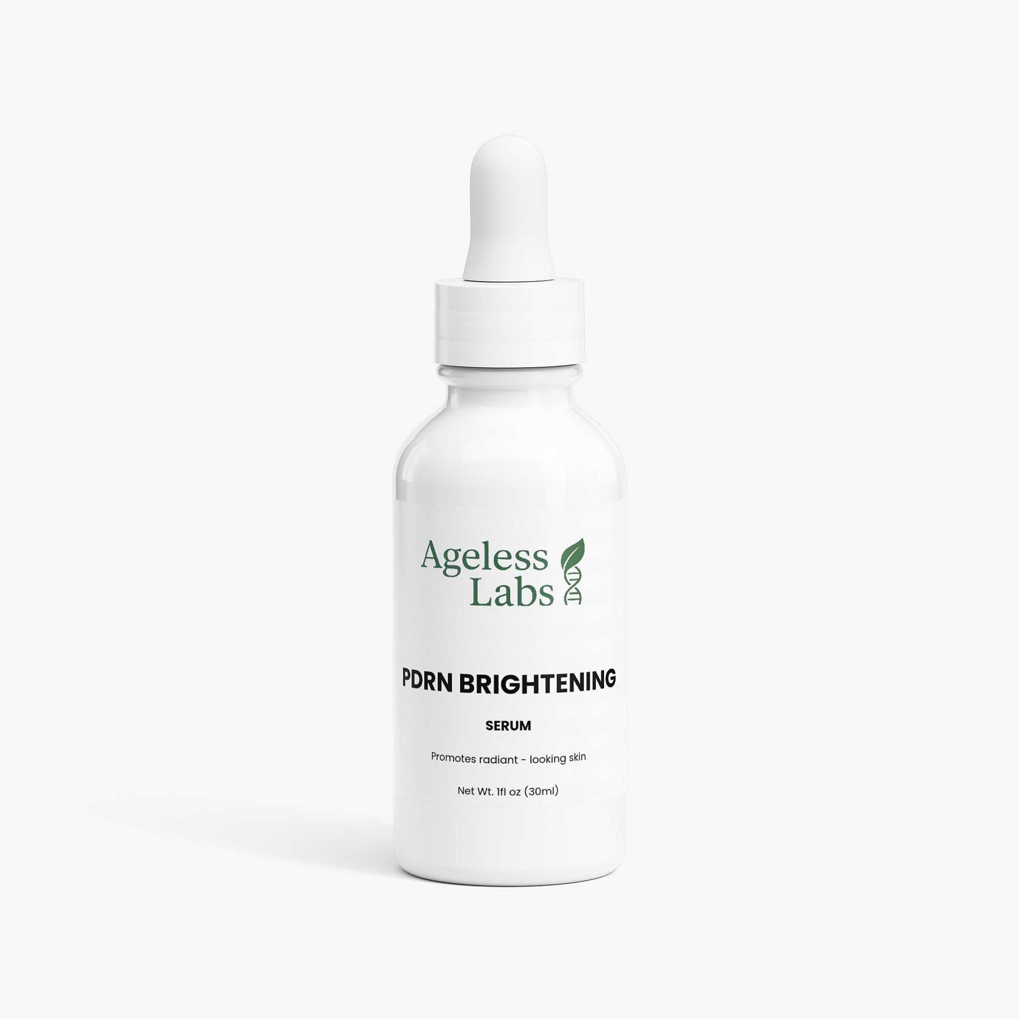 PDRN Brightening Serum bottle – Ageless Labs skin radiance and renewal serum