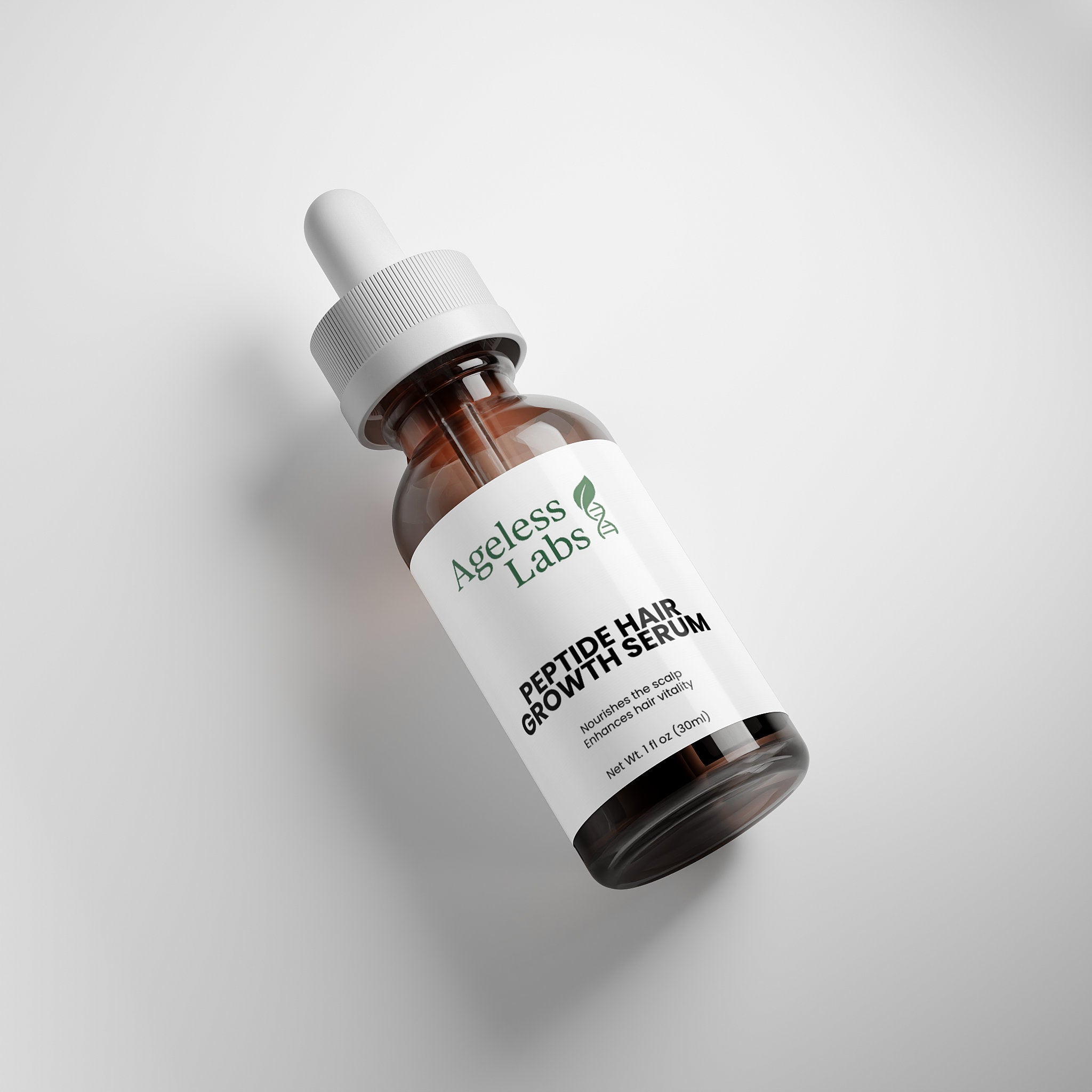 Peptide Hair Serum by Ageless Labs – lifestyle product shot