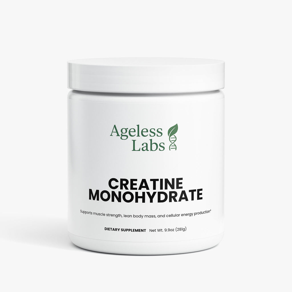 Creatine Monohydrate powder – Ageless Labs strength and recovery supplement