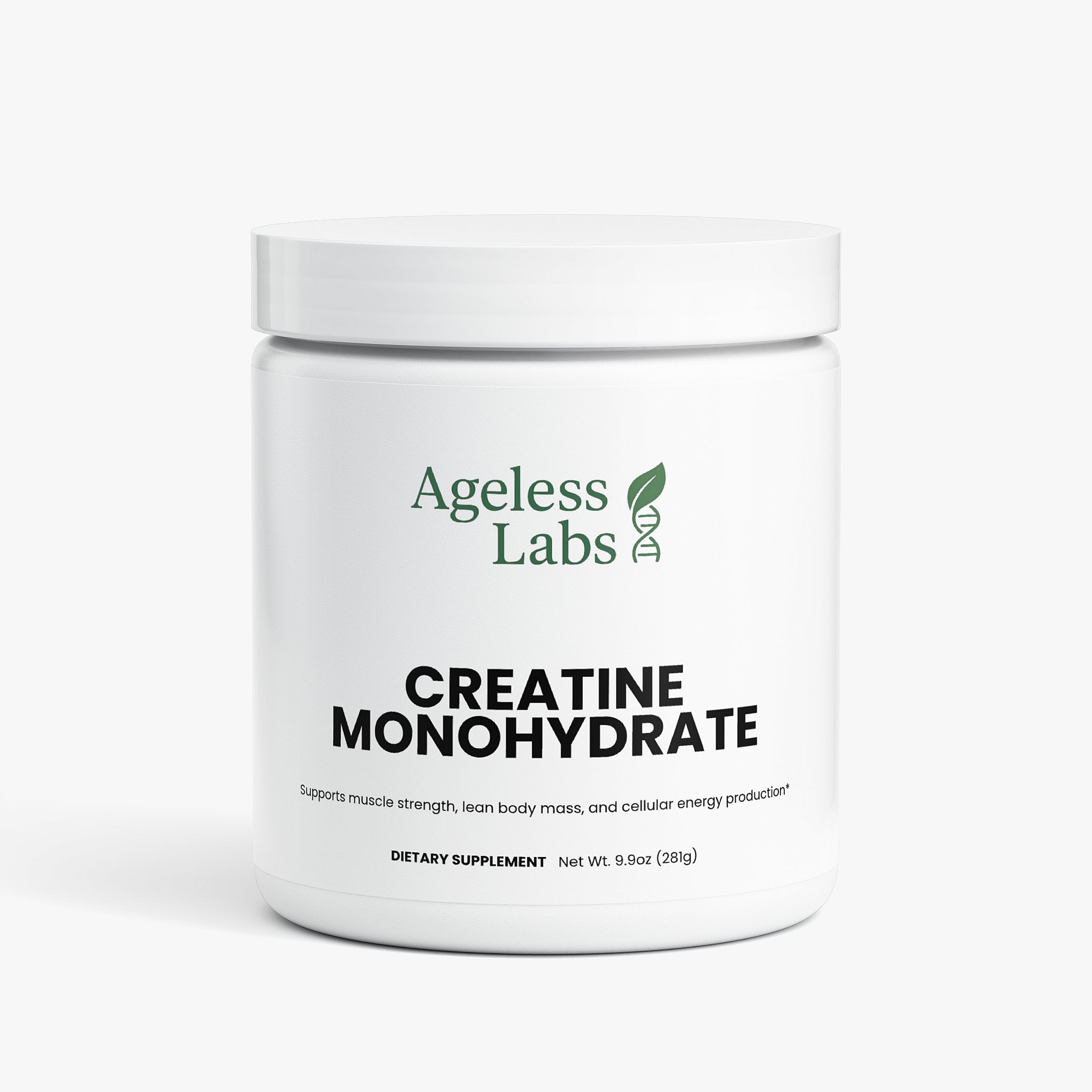 Creatine Monohydrate powder – Ageless Labs strength and recovery supplement