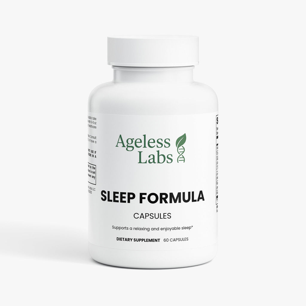 Sleep Formula supplement bottle – Ageless Labs natural sleep aid with melatonin